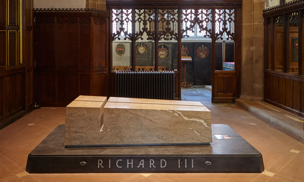 Tomb of Richard III at Leicester Cathedral